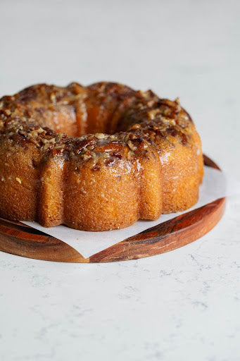 Cakes By Jen: Pecan Crusted Butter Rum Cake