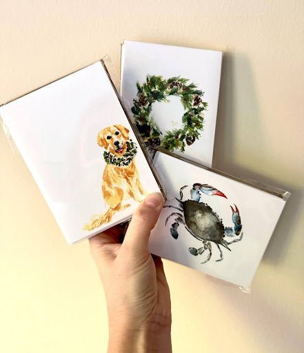 Good Girl Millie - Holiday Wreath Notecards